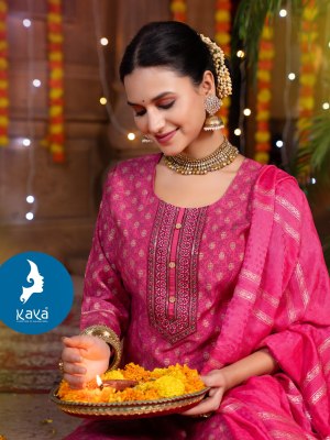 Maayra 2 by Kaya Roman Silk Straight kurti pant and dupatta collection at affordable rate  readymade suit catalogs