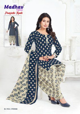 Madhav Punjabi Kudi Vol 19 Pure Cotton Printed Top  Bottom And Dupatta Dress Material Wholesale dress material catalogs