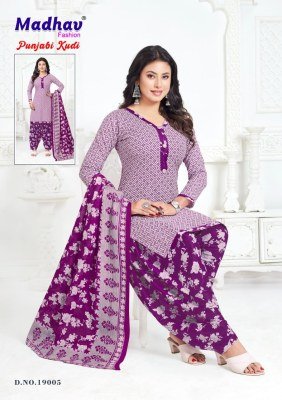 Madhav Punjabi Kudi Vol 19 Pure Cotton Printed Top  Bottom And Dupatta Dress Material Wholesale dress material catalogs