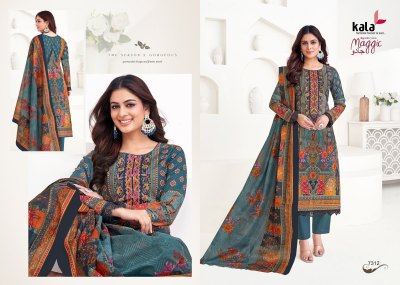 Maggic Vol 22 by Kala Pure Premium cotton printed unstitched suit catalogue at affordable rate dress material catalogs