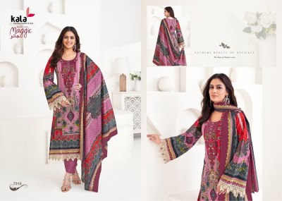 Maggic Vol 22 by Kala Pure Premium cotton printed unstitched suit catalogue at affordable rate dress material catalogs