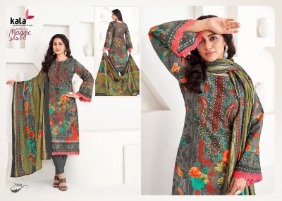 Maggic Vol 22 by Kala Pure Premium cotton printed unstitched suit catalogue at affordable rate dress material catalogs