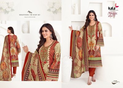Maggic Vol 22 by Kala Pure Premium cotton printed unstitched suit catalogue at affordable rate dress material catalogs