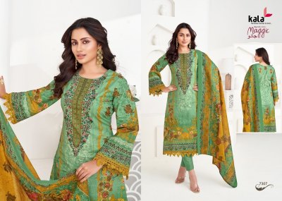 Maggic Vol 22 by Kala Pure Premium cotton printed unstitched suit catalogue at affordable rate dress material catalogs