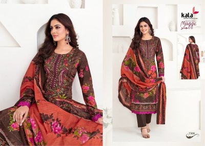Maggic Vol 22 by Kala Pure Premium cotton printed unstitched suit catalogue at affordable rate dress material catalogs