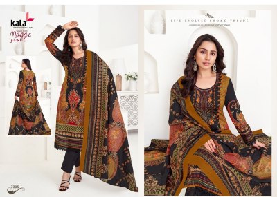 Maggic Vol 22 by Kala Pure Premium cotton printed unstitched suit catalogue at affordable rate dress material catalogs