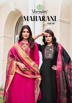 Maharani vol 1 by Vaniska Straight Gadhwal cotton readymade suit catalogue at affordable rate  Amavi