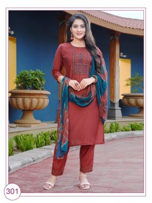 Mahavir creation paavi by bani presenting embroidered kurti bottom and dupatta catalog at wholesale price  kurtis catalogs
