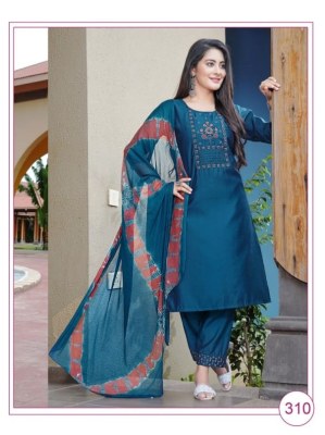 Mahavir creation paavi by bani presenting embroidered kurti bottom and dupatta catalog at wholesale price  kurtis catalogs