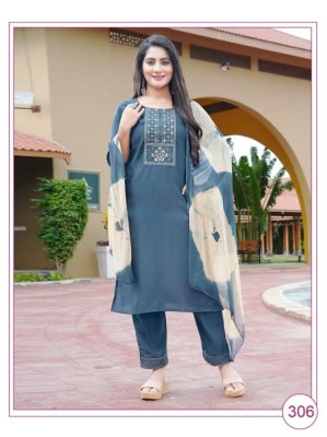 Mahavir creation paavi by bani presenting embroidered kurti bottom and dupatta catalog at wholesale price  kurtis catalogs