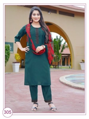 Mahavir creation paavi by bani presenting embroidered kurti bottom and dupatta catalog at wholesale price  kurtis catalogs