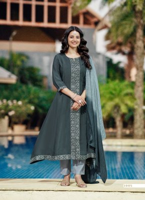 Mahek vol 1 by Mystic 9 Premium embroidered roman silk readymade suit collection at affordable rate readymade suit catalogs