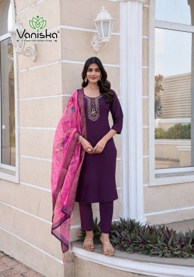 Mahek vol 1 by Vansika roman silk handwork Readymade suit collection with affordable rate readymade suit catalogs