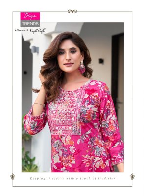 Mahek vol 2 by Diya Trends Heavy Reyon embroidered Kurti set only on amavi expo kurtis catalogs