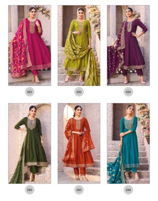Mahek vol 2 by Radhika Lifestyle Vichitra Silk fancy Anarkali suit catalogue at low price fancy Anarkali suit catalogs