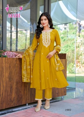 Mahi vol 1 by Mystic 9 Premium quality Princess cut kurti top bottom catalogue at affordable rate readymade suit catalogs