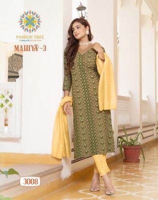 Mahiya vol 3 by Passion Tree reyon printed straight kurti pant and dupatta catalogue at amaviexpo  readymade suit catalogs