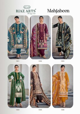 Mahjabeen by Riaz Pure Karachi Lawn Cambric printed dress material catalogue with low rate dress material catalogs