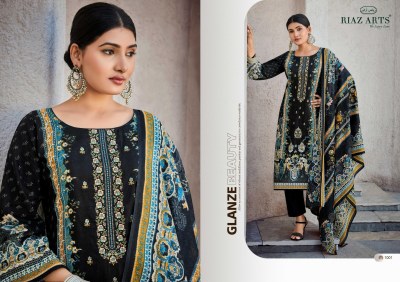 Mahjabeen by Riaz Pure Karachi Lawn Cambric printed dress material catalogue with low rate dress material catalogs