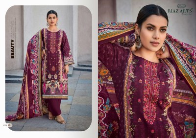 Mahjabeen by Riaz Pure Karachi Lawn Cambric printed dress material catalogue with low rate dress material catalogs