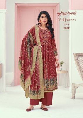 Mahjabeen vol 7 by Shree shalika Cotton lawn digital printed unstitched dress material catalogue at affordable rate salwar kameez catalogs