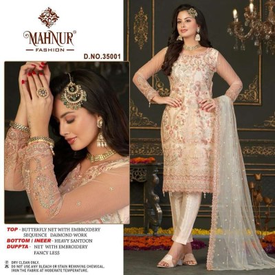 Mahnur vol 35 Havey Organza Pakistani salwar suits catalogue  Amavi