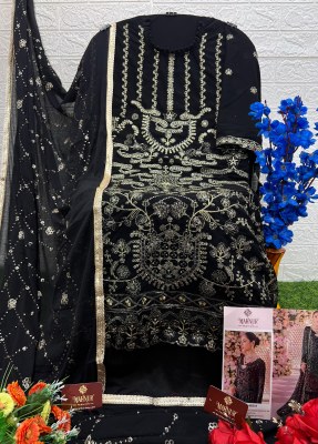 Mahnur vol 46 heavy georgette embroidered unstitched dress material catalogue salwar kameez catalogs