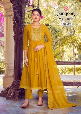 Maitree vol 3 by Rangoon georgette embroidered fancy anarkali suit catalogue at affordable rate fancy Anarkali suit catalogs