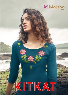 Majisha nx presenting new catalog kitkat fancy kurti at wholesale price 