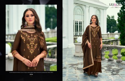 Malang 2 by Lily and lali embroidered kurta bottom and dupatta catalogue at low rate readymade suit catalogs