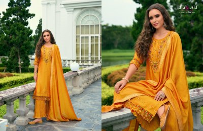 Malang 2 by Lily and lali embroidered kurta bottom and dupatta catalogue at low rate readymade suit catalogs