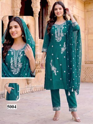 Malvika Vol. 9 Roman Silk Designer Kurti Pant with Embroidered Organza Dupatta kurti pant with dupatta Catalogs
