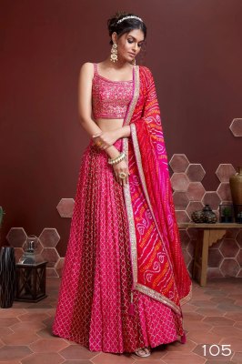 Mandakini 1 presenting Designer embroidery and real Mirror Work lehenga choli catalogue at wholesale price lehenga choli catalogs