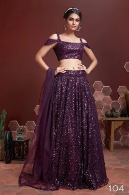 Mandakini 1 presenting Designer embroidery and real Mirror Work lehenga choli catalogue at wholesale price lehenga choli catalogs