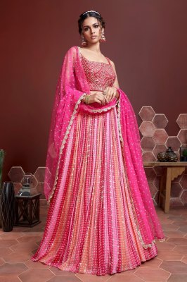 Mandakini 1 presenting Designer embroidery and real Mirror Work lehenga choli catalogue at wholesale price lehenga choli catalogs