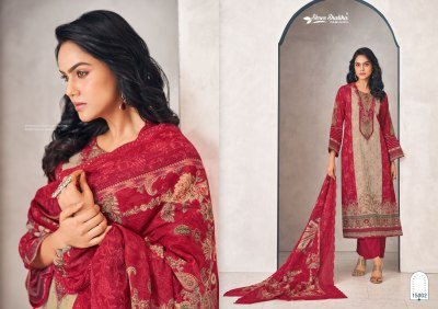 Mannat vol 15 by Shree Shalika Cotton Lawn Printed embroidered unstitched suit catalogue dress material catalogs