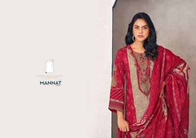 Mannat vol 15 by Shree Shalika Cotton Lawn Printed embroidered unstitched suit catalogue dress material catalogs