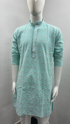 Manyavar Chikankari Rayon Schiffli Work Men s Kurta Pajama Set mens kurta