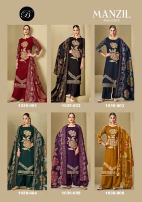 Manzil by Belliza Pure reyon digital printed with exclusive dress material collection at low price salwar kameez catalogs