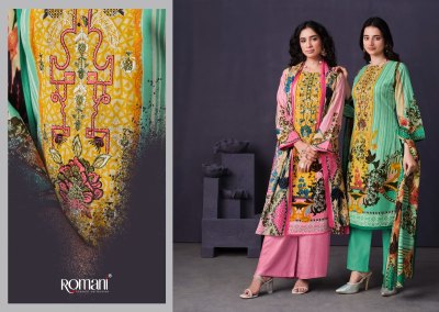 Mareena vol 12 by Romani Soft Cotton Unstitched dress material catalogue at affordable rate salwar kameez catalogs