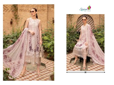 Maria B Lawn vol 26 by Saniya Trendz cotton embroidered pakistani suit catalogue at low rate pakistani suit catalogs