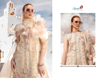 Maria B Lawn vol 26 by Saniya Trendz cotton embroidered pakistani suit catalogue at low rate pakistani suit catalogs