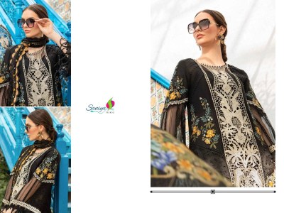 Maria B Lawn vol 26 by Saniya Trendz cotton embroidered pakistani suit catalogue at low rate pakistani suit catalogs