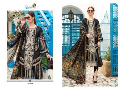 Maria B Lawn vol 26 by Saniya Trendz cotton embroidered pakistani suit catalogue at low rate pakistani suit catalogs