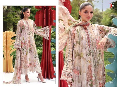 Maria B Mprint 25-7 by Deepsy Cotton Dress Material with Embroidery Work dress material catalogs
