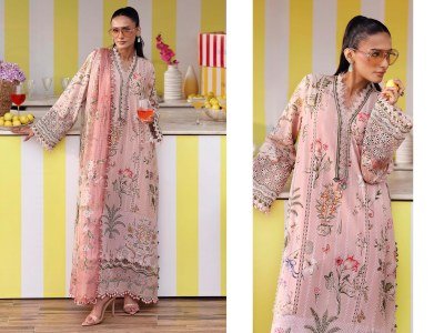 Maria B Mprint 25-7 by Deepsy Cotton Dress Material with Embroidery Work dress material catalogs