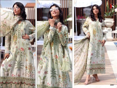 Maria B Mprint 25-7 by Deepsy Cotton Dress Material with Embroidery Work dress material catalogs