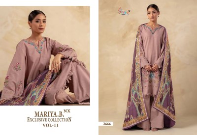Maria B vol 11 by Shree fabs reyon cotton embroidered unstitched dress material catalogue at affordable rate salwar kameez catalogs