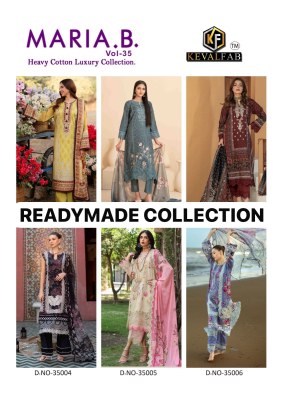Maria B vol 35 by Keval fab Exclusive karachi heavy cotton printed pakistani suit catalogue at affordable rate pakistani suit catalogs
