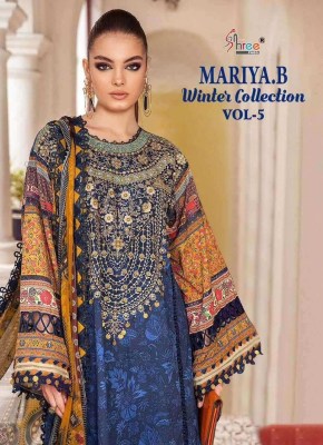 Maria B winter collection vol 5 presenting heavy pashmina  print with exclusive embroidery patch work salwar suit catlog at wholesale price Amavi